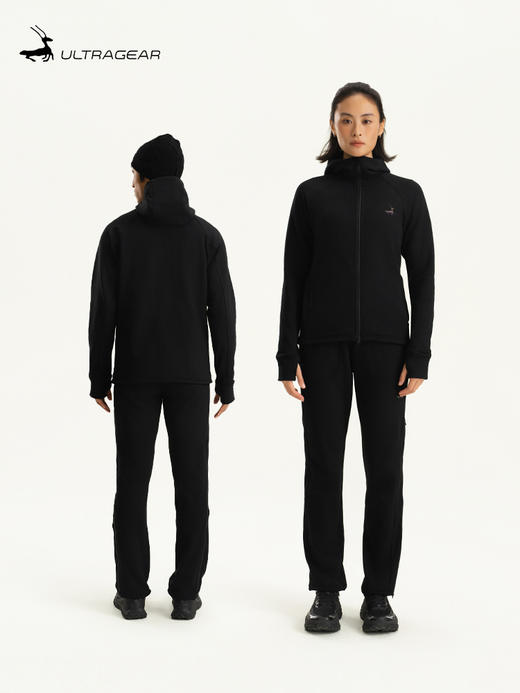 优极UG 抓绒连帽全开链夹克套装 商品图0