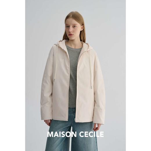 MAISON CECILE 两色|冬日极简松弛90白鹅绒轻便保暖连帽羽绒服外套 商品图1