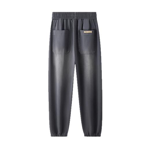 红览 牛仔裤男款美式高街宽松束脚加绒加厚哈伦休闲裤子K291 商品图4