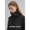 MAISON CECILE 定纺限量羊毛混纺软糯绒感松弛立领慵懒感毛衣开衫 商品缩略图1
