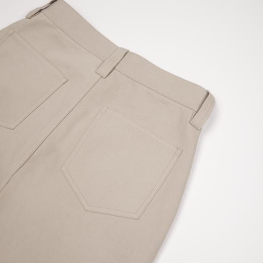 ROMI STUDIO“简练有型”桑蚕丝棉碳素磨毛舒适直筒长裤 RWCWXG5962 商品图4