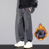 红览 牛仔裤男款美式高街宽松束脚加绒加厚哈伦休闲裤子K291 商品缩略图2