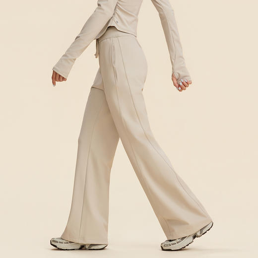 跃牌【禅语梵心】秋冬高腰提臀保暖收腹加绒微喇瑜伽裤跑步健身喇叭裤CK5799 商品图3