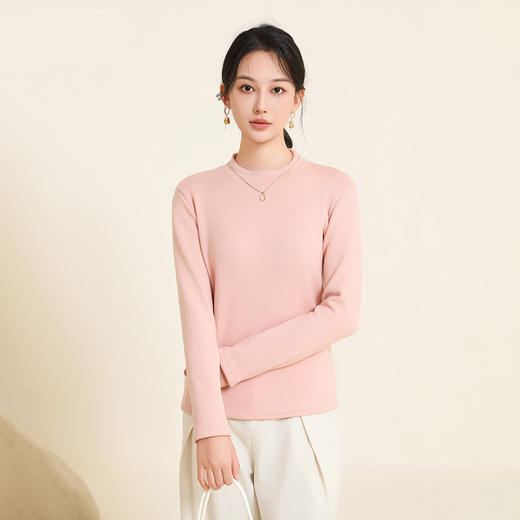 雪中飞7A抗菌羊毛蚕丝加绒保暖打底衫 7807/8807 商品图4