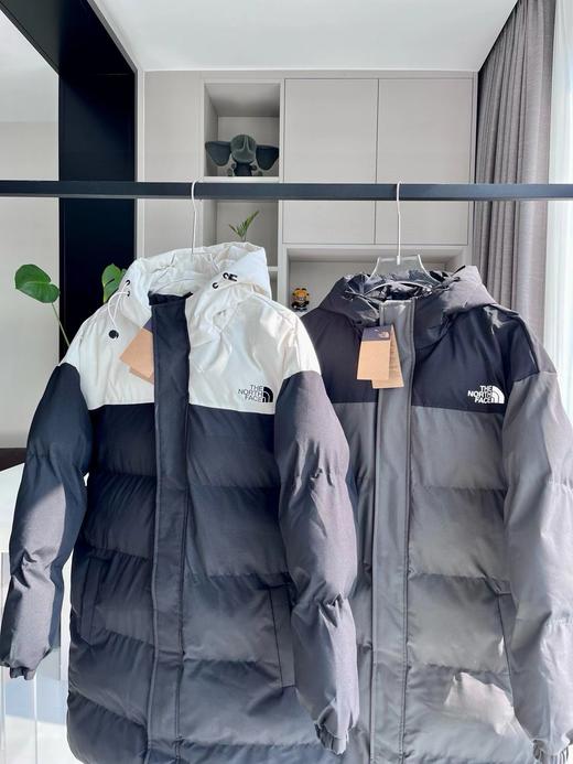 D120826中长款加厚连帽棉服男女情侣款百搭好穿棉衣 商品图2