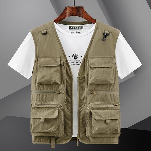 春季薄款网眼多口袋马甲男女登山速干休闲多功能摄影钓鱼背心坎肩 商品图2