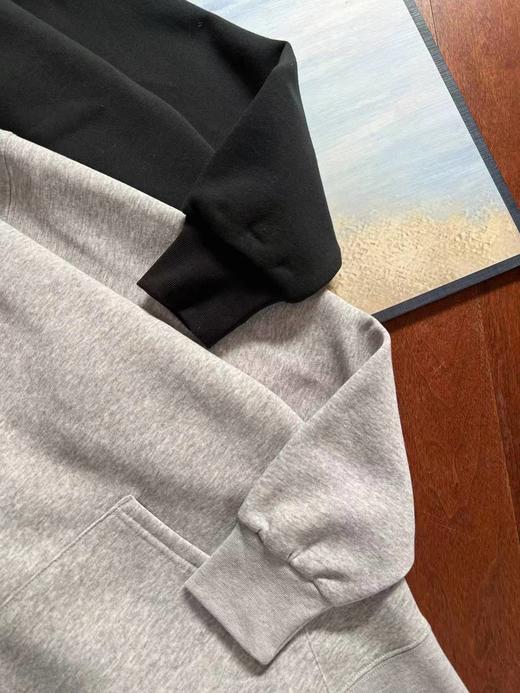 D120859加绒小logo刺绣小勾休闲潮流套头帽衫 商品图3