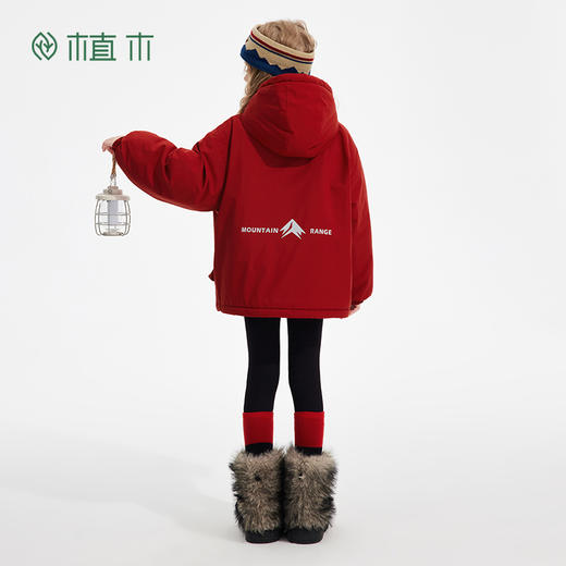 【年服】植木三防两面穿连帽棉服外套55V070036 商品图4