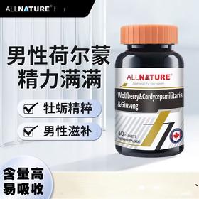安美奇枸杞蛹虫草人参复合片60片/瓶男性功能障碍腰膝酸软滋补