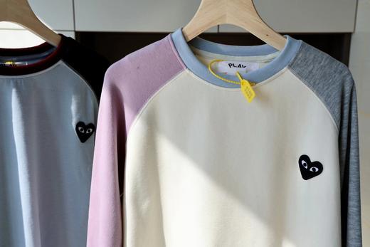 D120856日系休闲风拼色插肩袖德绒膨胀卫衣 商品图4