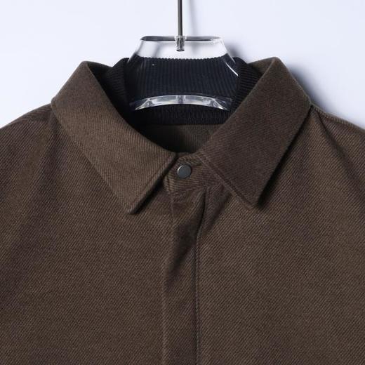 9213SDSA男士秋冬新款痞帅男装复古简约拼接撞色翻领衬衫百搭时尚衬衣 商品图2