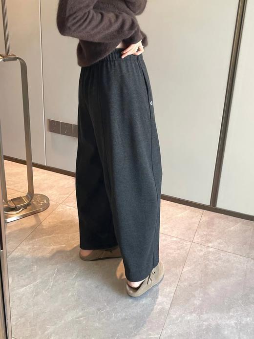 D120833慵懒舒适休闲风加绒九分羊绒气球裤女士阔腿裤 商品图4