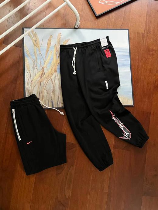 D120860男速干加绒篮球长裤冬季加绒束口针织运动长裤 商品图1