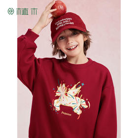 【年服】植木男童烟花翼马一体绒卫衣55W070020