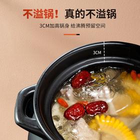 炊大皇砂锅陶瓷煲汤家用燃气煤气灶专用大容量耐高温煲汤锅沙锅陶瓷锅 【5L】防溢锅 炖整鸡