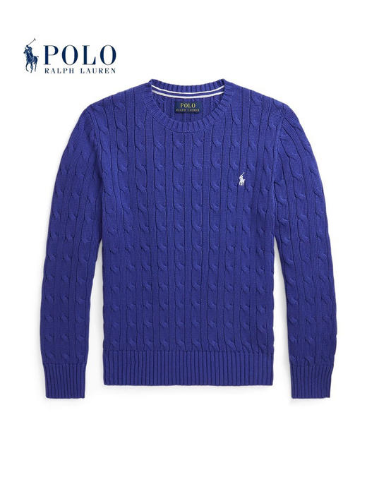 【秒杀价已调 直接拍】2025 新款 Ralph Lauren/拉夫劳伦 RL 经典常青款 绞花圆领 编结针织毛衫 可配亲子装 商品图4