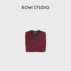 ROMI STUDIO “舒适气质”条纹棉质撞色V领针织上衣 RWDSSU1540 商品缩略图2