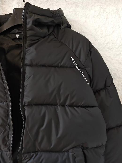 D120804冬季男女款户外保暖肩袖箭头logo简约大气连帽面包棉服 商品图7