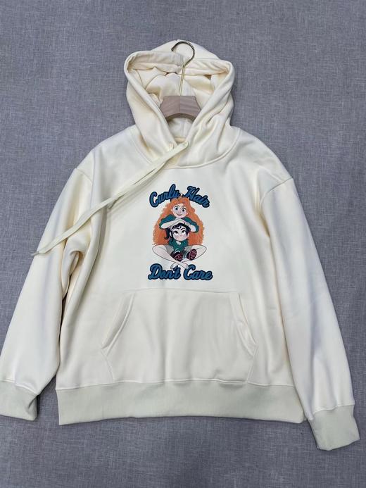 D120871美式复古连帽卫衣2025秋冬加绒新款卡通卫衣 商品图8