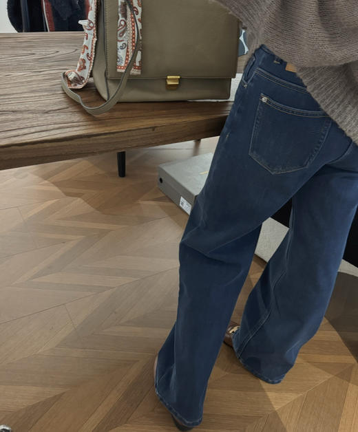 miss‼️加绒拖地牛仔裤直筒裤1118 商品图1