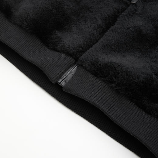 ROMI STUDIO“南非黑珍珠”进口羊毛皮无袖连帽皮草马甲 RWCAWT5964 商品图9