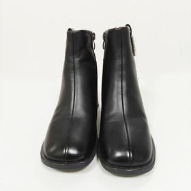 XY-头层羊皮女士时装靴秋冬季新款真皮高档皮靴气质方跟职业秀气中筒 49.00元