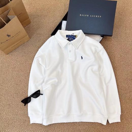 D120819秋冬新品基础款标志性小马标内里加绒Polo衫男女同款 商品图2