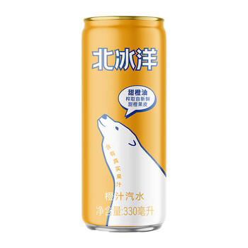 北冰洋 橙汁汽水 经典果汁汽水 气泡饮料碳酸饮料 330ml*6罐/试饮装 /水饮冲调 /饮料 /碳酸饮料 商品图2
