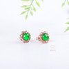 【星芒】满绿翡翠耳钉     EZ12506018 商品缩略图4