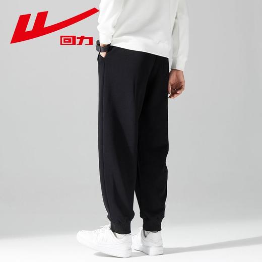 回力运动裤子男士2025秋冬新款潮宽松休闲裤夏季外穿灰色束脚卫裤 商品图3