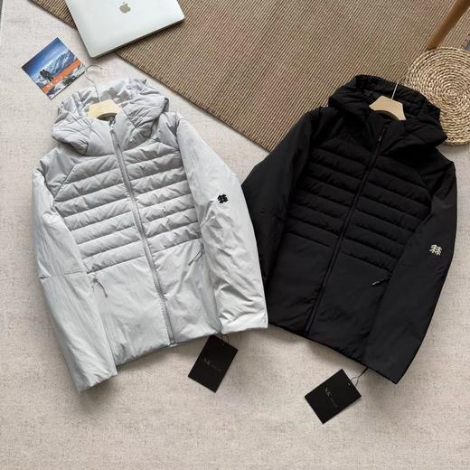 D120828冬日通勤户外轻暖新选择同款拼接轻薄羽绒服外套 商品图1