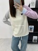 D120856日系休闲风拼色插肩袖德绒膨胀卫衣 商品缩略图7