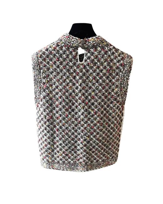 女款羊绒菱格针织马甲zh015 商品图1