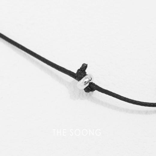 THESOONG|"吊坠项链"手工编织经浸定型蜡绳调节扣项链HWZB7919 商品图1