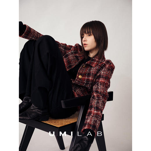 UMILAB｜璀璨*celi*e同源羊毛棉面料 立裁VTG小香外套C1006W 商品图4
