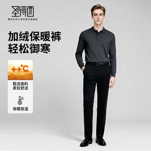 【远红外发热&抗菌&抗静电】圣得西2025年冬季男士弹力舒适休闲裤 商品图3