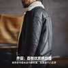 马登工装美式G1飞行服夹克bomber仿羊羔绒荔枝纹皮衣保暖外套男冬 商品缩略图2