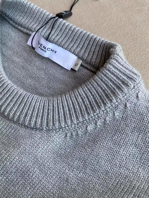 D120812秋冬新品联名款织花圆领针织套头毛衣男女同款 商品图5