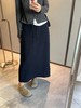 D120846简约舒适高腰抽绳直筒微修身加绒松紧腰半裙 商品缩略图5