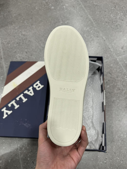正品 BALLY巴利 休闲 低帮 时尚板鞋 男款 白银色 全新鞋盒破损 尺码40.5码0899 商品图4