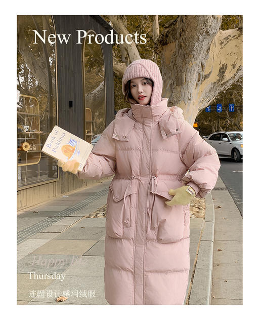 好羽绒闭眼冲！【卉遇长款手套口袋羽绒服HY-52】顶级牛货❗700+的高品质，被问无数遍的羽绒服❗  商品图9