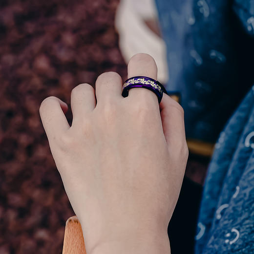 钛钢戒指男女同款小众个性百搭情侣戒指 商品图4