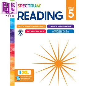 【中商原版】美国新课标教辅 光谱练习册 阅读系列 5年级 Spectrum Reading Workbook Grade 5 小学英语美国Carson Dellosa