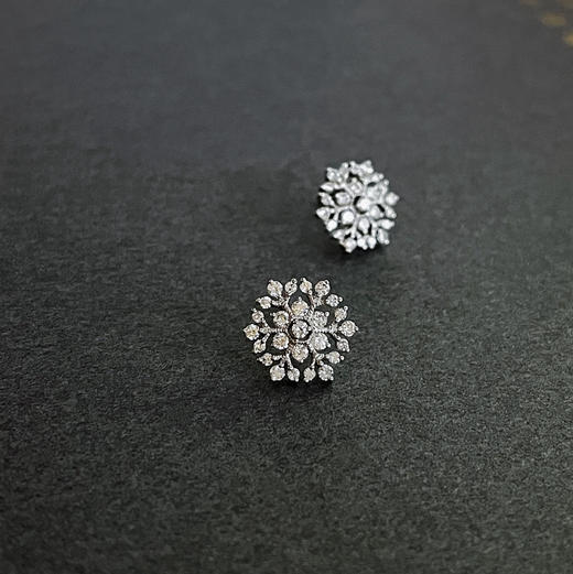 CHIC系列 18K镶钻石 耳钉 商品图1