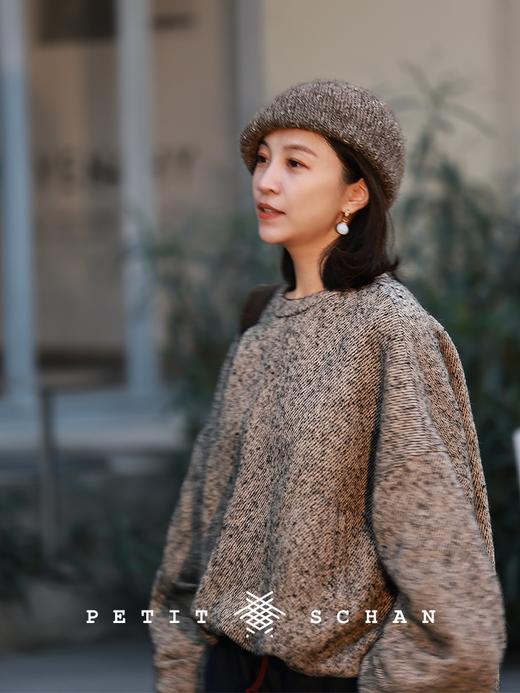 PETIT SCHAN小闪 CLO#980 Soup Dumplings 小笼包 羊毛马海毛混纺斜纹罩衫 商品图3