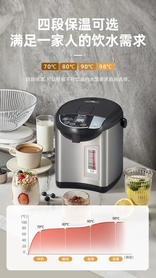 虎牌进口电热水瓶，PDU-A30（黑色） 商品图6