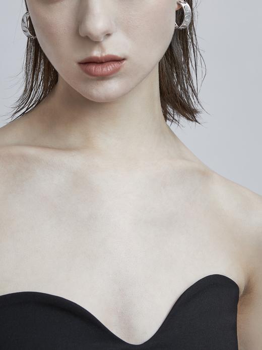 APPLOGUE｜EA2514 寰系列之旋转的圆耳环 [ 银 ] 商品图4