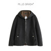 PLUS CRASH冬季新款绵羊毛混纺双面双色连帽加厚毛呢外套男女同款 商品缩略图4