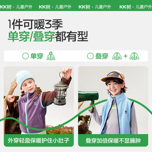 【KK树】暖抱抱抓绒马甲KQ25149 商品图3