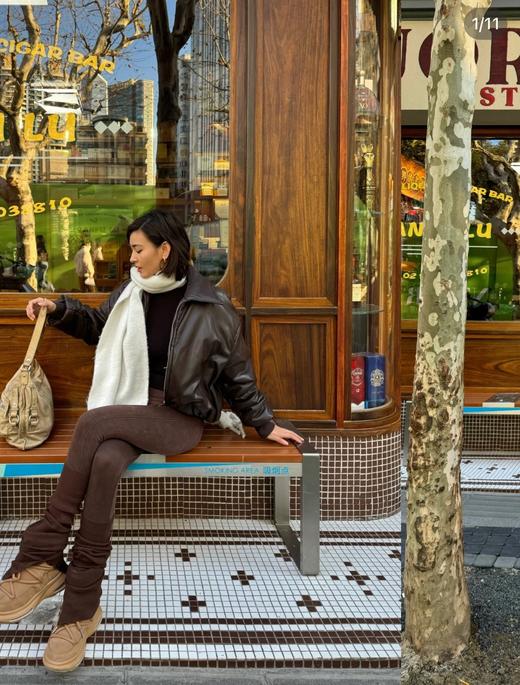 一店k 露你还是太权威了！保暖加绒版好好穿！全方位拿捏！瑜伽裤真的只有0条和无数条！！保暖显瘦与时髦并存！高腰加绒瑜伽裤 商品图3